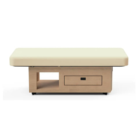 Image of Oakworks Prema E-Nvi Flat Top Table with Cabinet Base