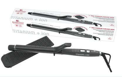 Olivia Garden Titanium+ 1" Curling Iron With Extra Long Barrel