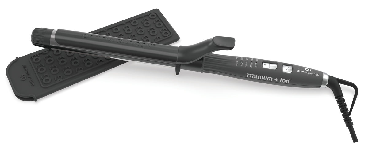 Olivia Garden Titanium+ 1" Curling Iron With Extra Long Barrel