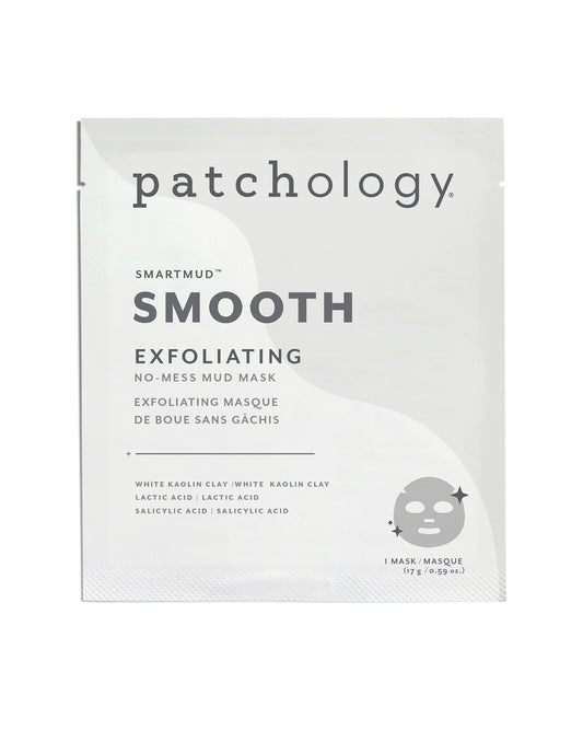 Patchology SmartMud Smooth Exfoliating No-Mess Mud Mask, 1 ct