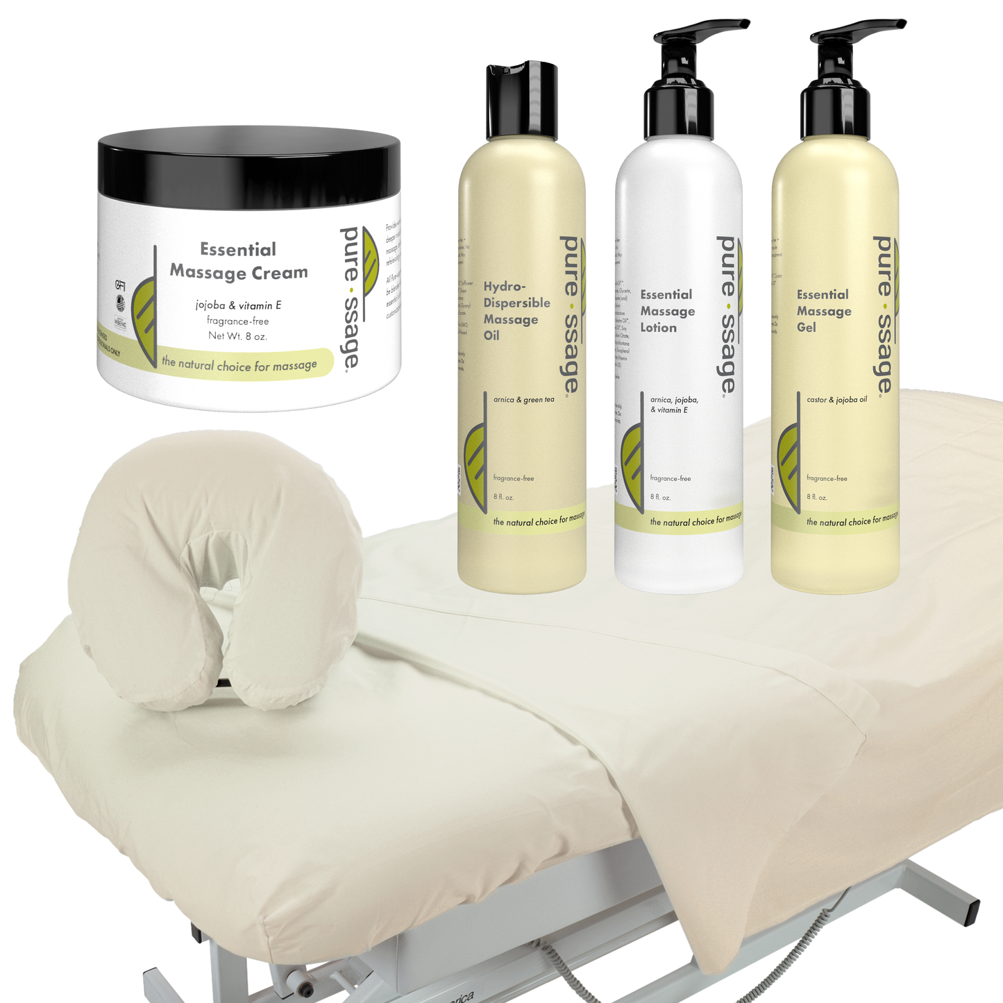 Pure-ssage Massage Intro Kit with Sheet Set