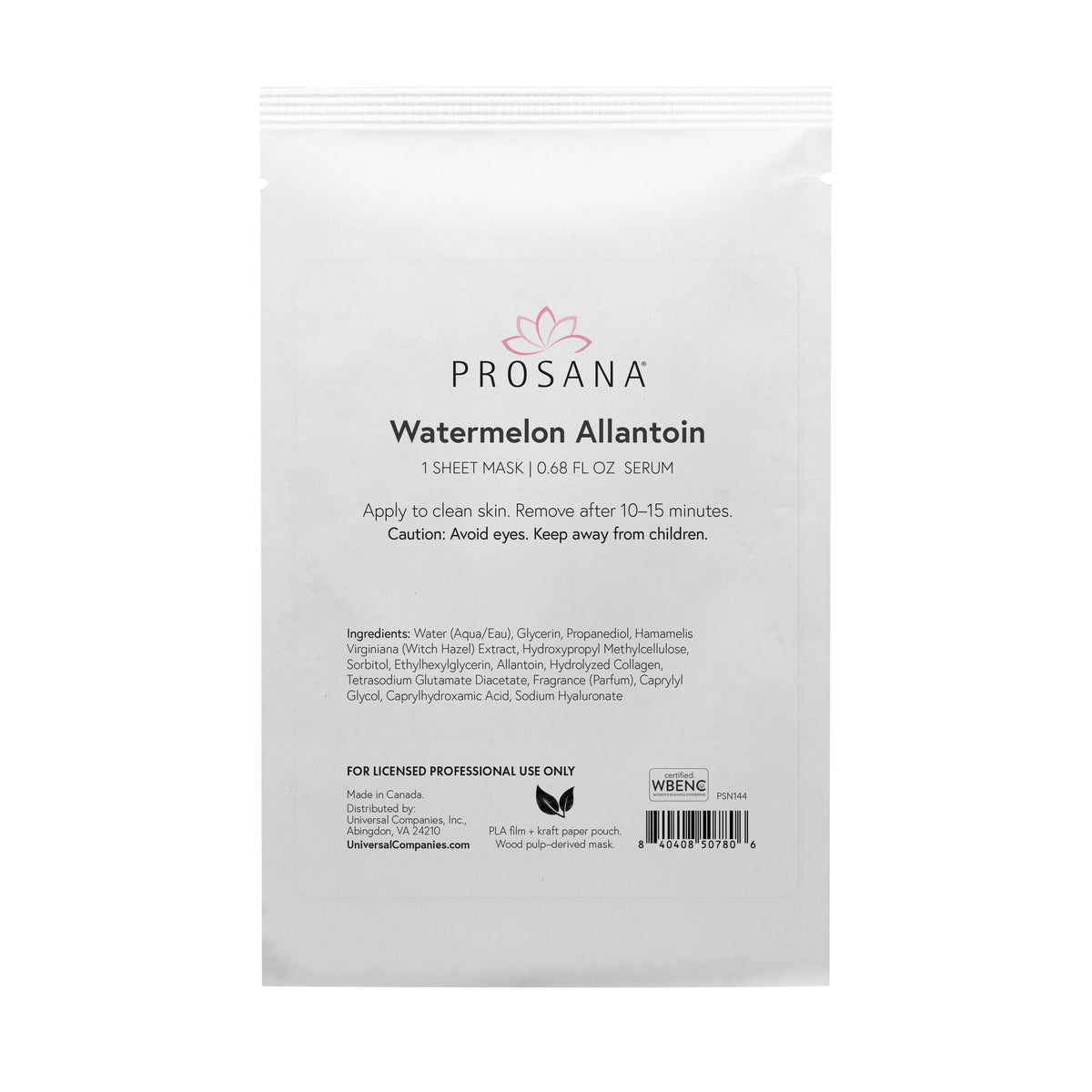 Prosana Watermelon Allantoin Sheet Mask, 1 ct