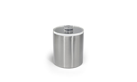 Image of FOH Tokyo Round Stainless Steel Ice Bucket with Acrlyic Lid, 2 qt, 4 ct