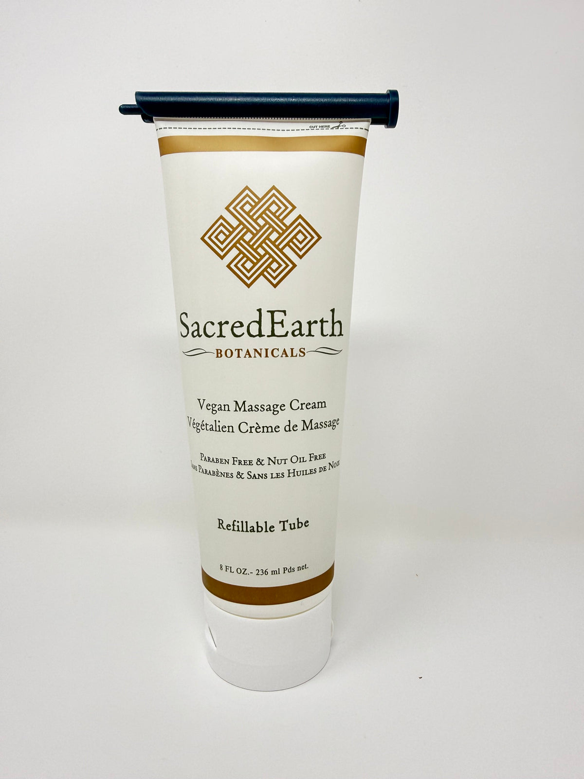 Sacred Earth Empty Refillable Cream Tube w/Clamp