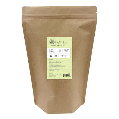 Spa Moments, Organic Herbal Tea, Citrus Chamomile, 100 ct