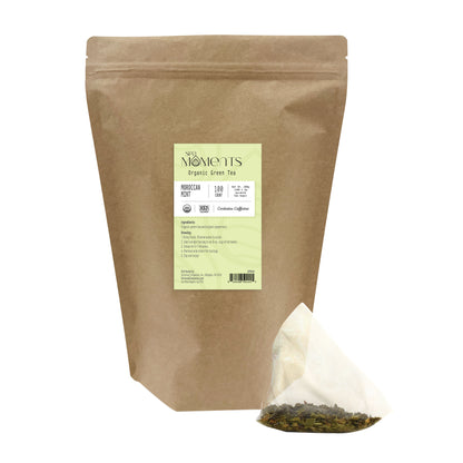 Spa Moments, Organic Green Tea, Moroccan Mint, 100 ct