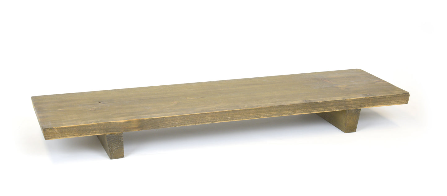 FOH Asheville 30"x8" Footed Tray, Cider,  2 ct