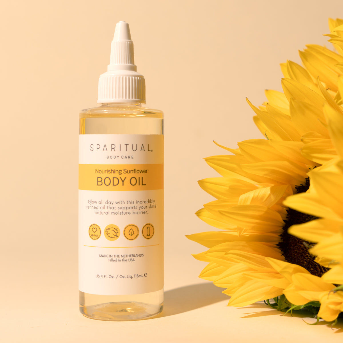 SpaRitual Nourishing Sunflower Body Oil, 4 fl oz