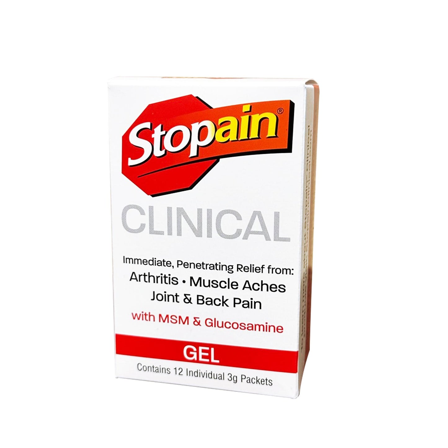 Stopain Clinical Gel Packets, 3 gram, 12 ct – Universal Companies