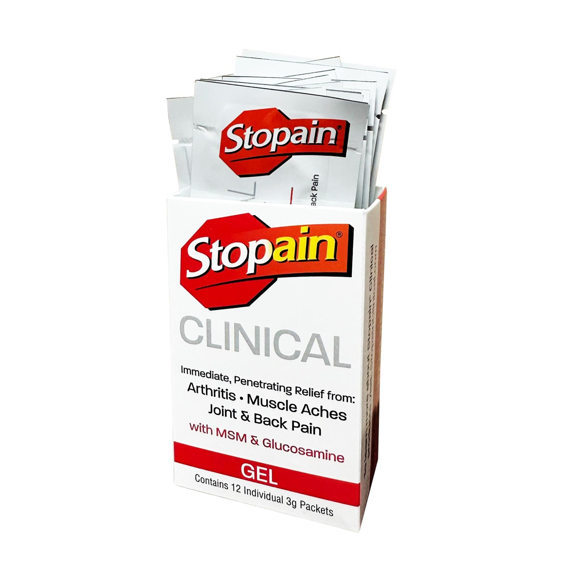 Stopain Clinical Gel Packets, 3 gram, 12 ct – Universal Companies