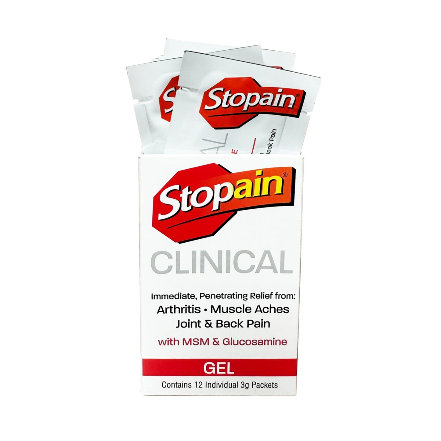 Stopain Clinical Gel Packets, 3 gram, 12 ct – Universal Companies