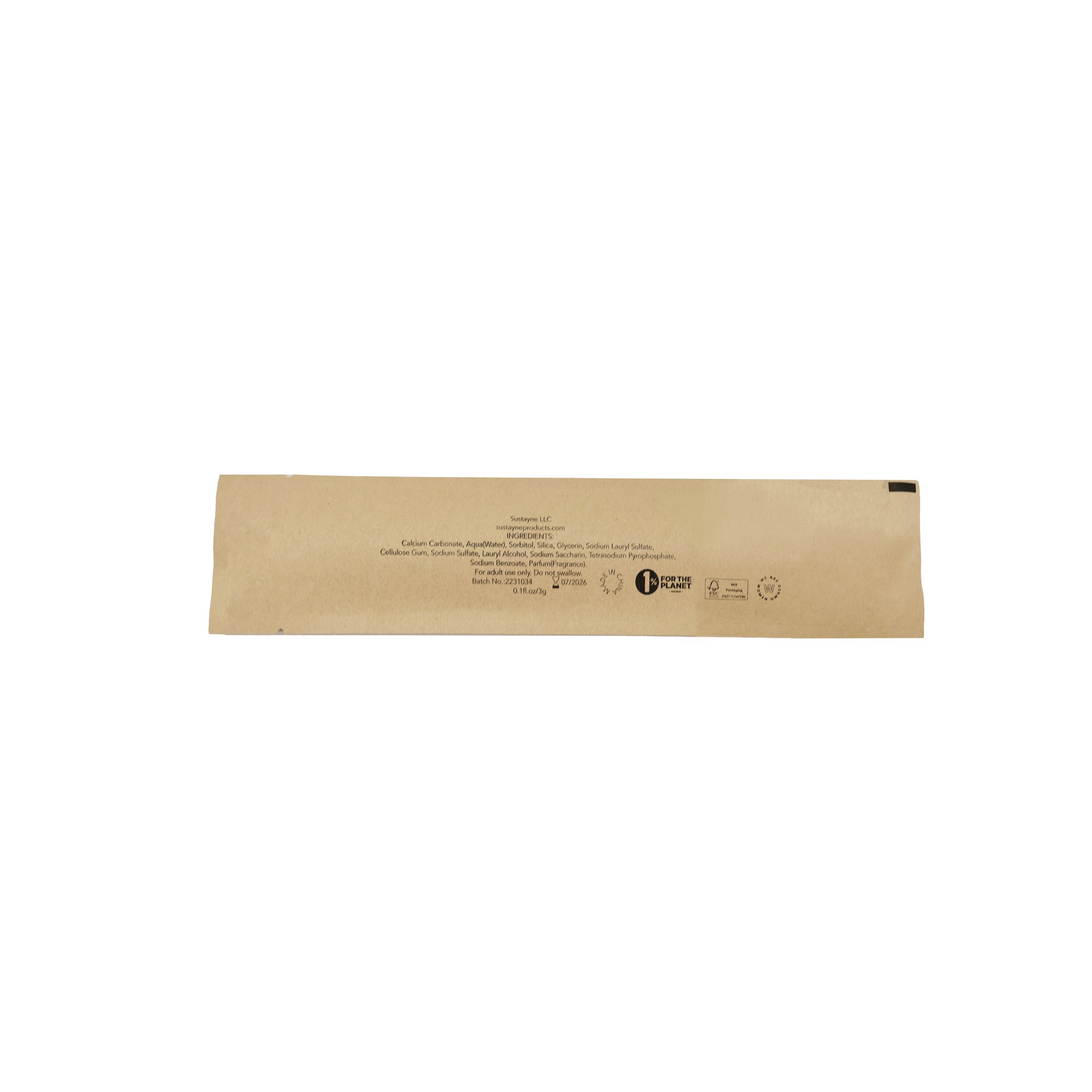 Wheat Toothpaste Sustayne Toothbrush & Toothpaste Packet Set, Wheat Straw – Universal ...