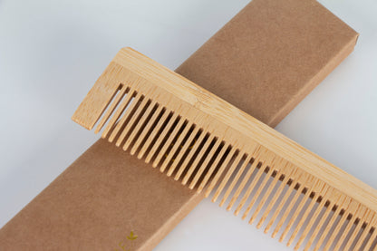 Sustayne Hair Comb, Bamboo, 5"