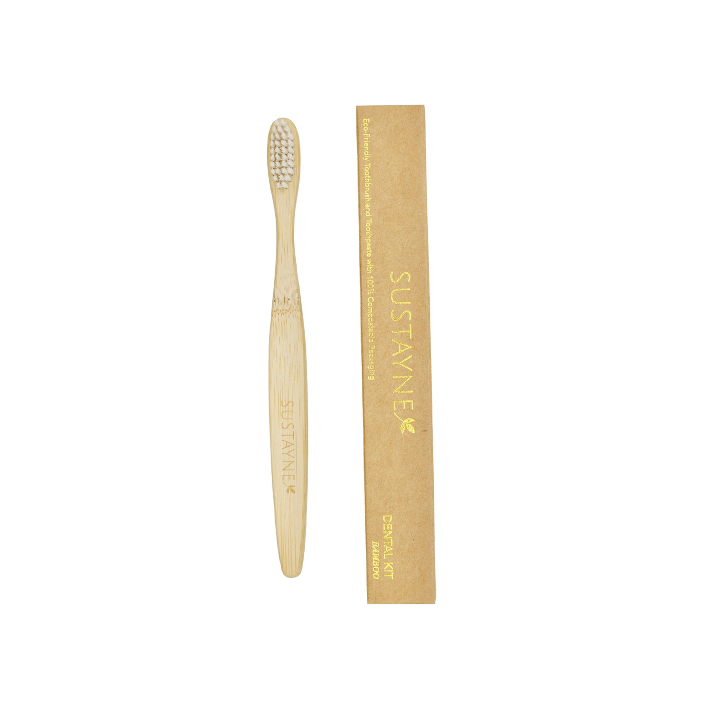 Sustayne Toothbrush & Toothpaste Packet Set, Bamboo – Universal Companies
