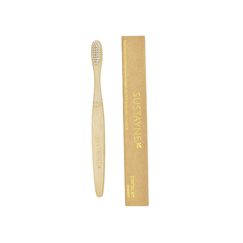 Image of Sustayne Toothbrush & Toothpaste Packet Set, Bamboo, 100 ct