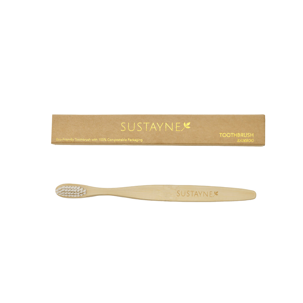 Sustayne Toothbrush & Toothpaste Packet Set, Bamboo, 100 ct