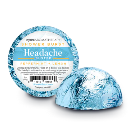hydraAROMATHERAPY Shower Burst Duo, Headache Buster