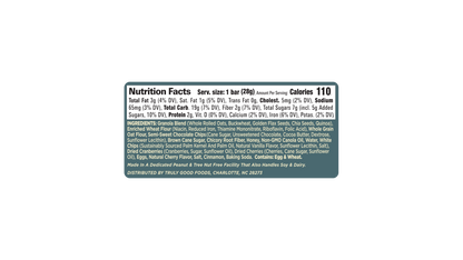 Truly Good Foods Golden Hour Snack Bar, Cherry Chocolate, 1 oz, 48 ct