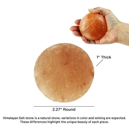 Theratools Himalayan Salt Round Massage Tool, Large