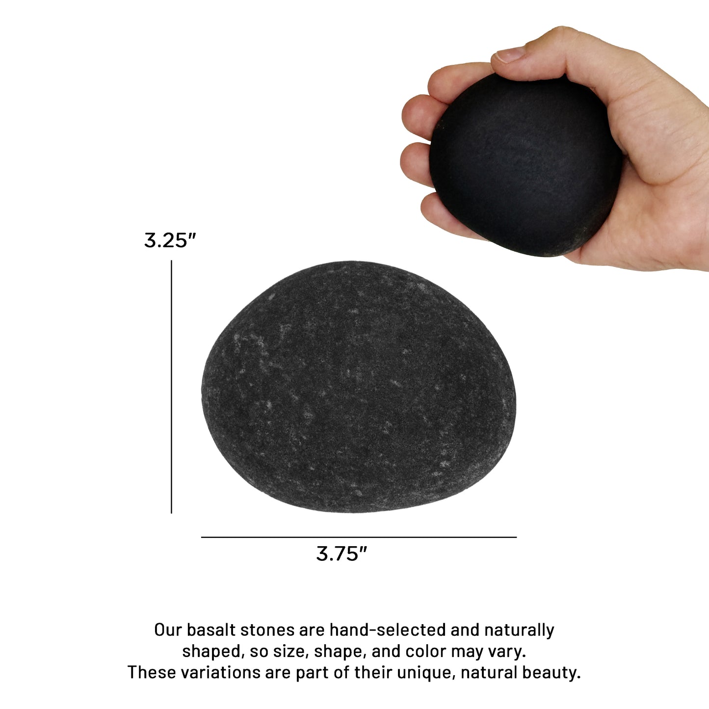 Theratools Professional Warming Tray Basalt Stone Set, 29 Stones