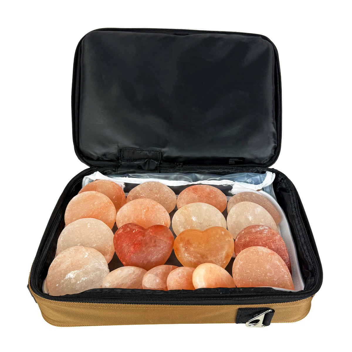 Theratools Professional Mobile Warming Bag Salt Stone Set, 18 Stones
