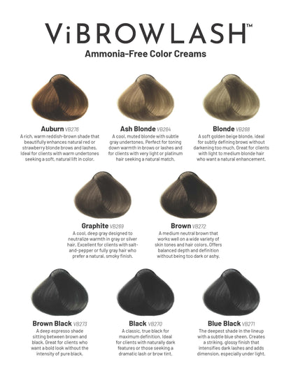 ViBrowLash Ammonia-Free Color Cream, 20 mL