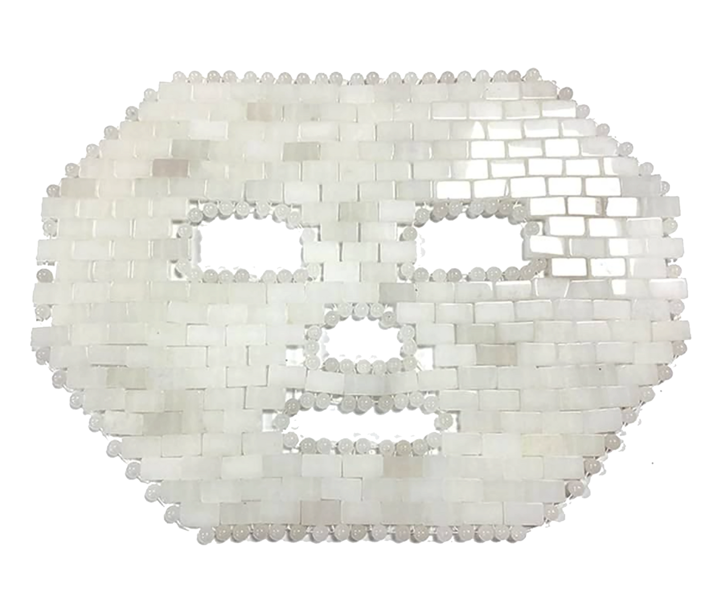Crystal Fuzion Face Mask, White Jade
