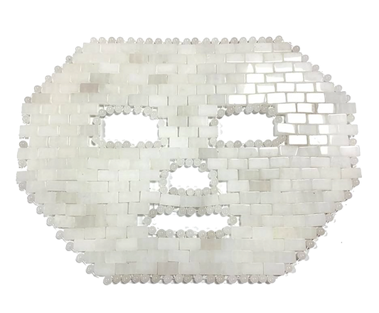 Crystal Fuzion Face Mask, White Jade