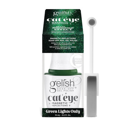 Gelish Cat Eye, Magnetic Reflections, Green Lights Only, 0.5 fl oz