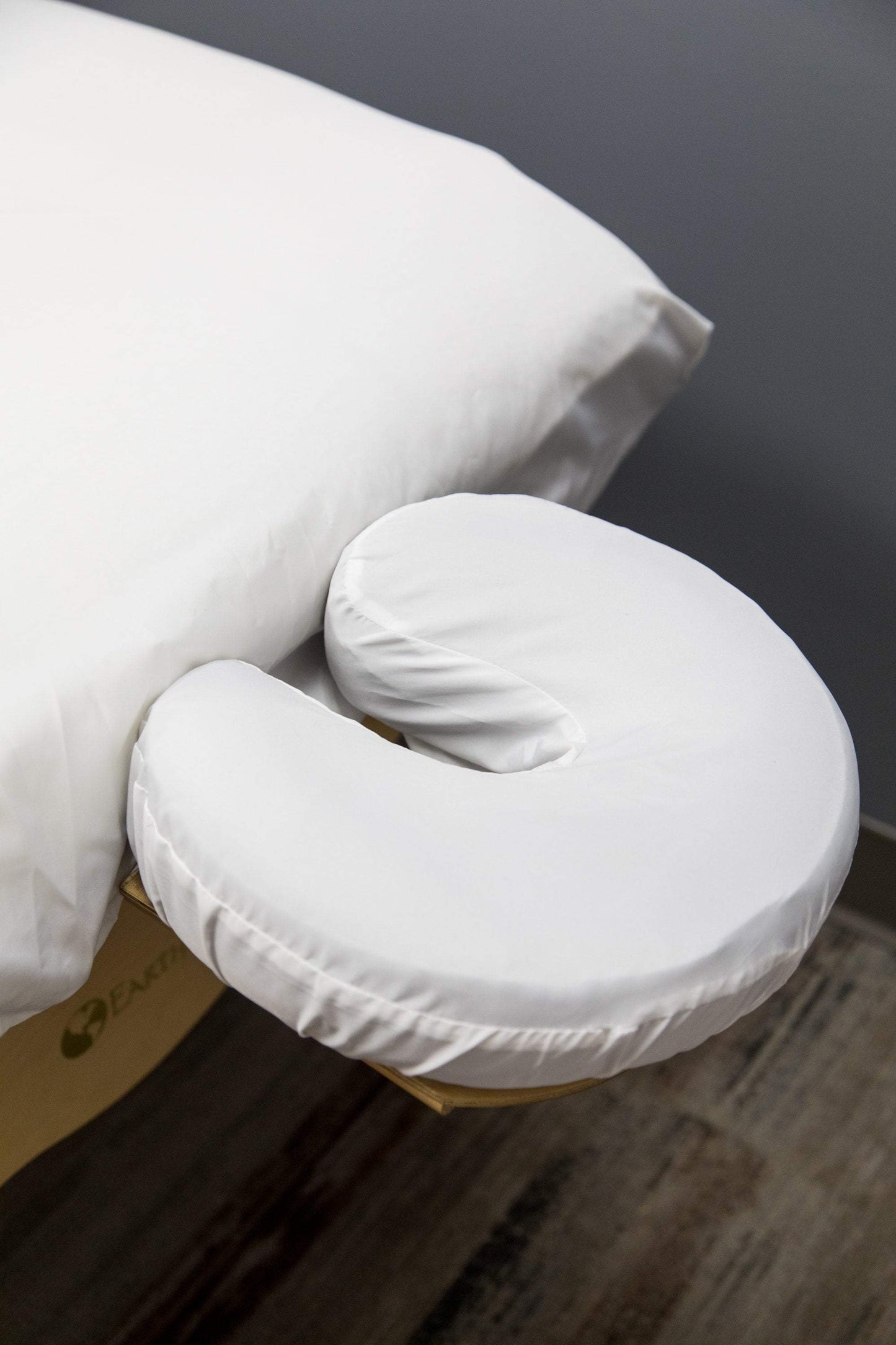 Sposh Premium Waterproof Fitted Sheet and Face Rest Cover for Massage Tables,  White