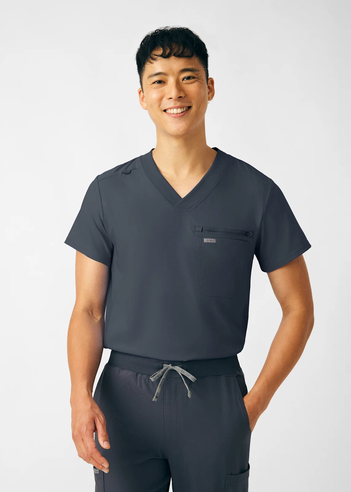 Landau Forward Men's 2-Pocket V-Neck Scrub Top