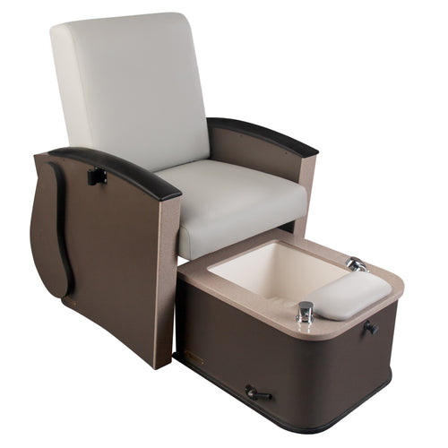 Living Earth Crafts Mystia Pedicure Chair with Plumbed Footbath ...