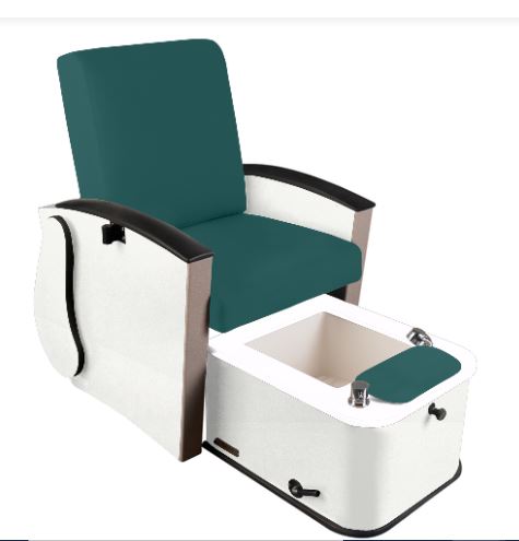 Living Earth Crafts Mystia Pedicure Chair with Plumbed Footbath