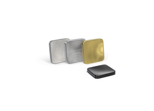 FOH Brushed Stainless Steel Square Dish, 4", 12 ct