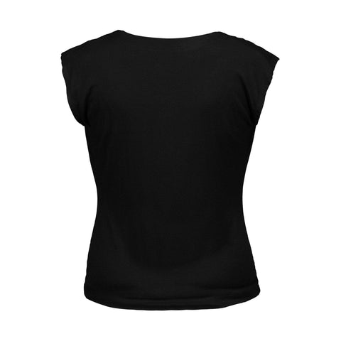 Image of Jholie London Jersey Boat Neck Tee, Black, Small