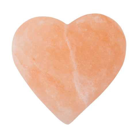 Image of Theratools Himalayan Salt Large Heart Massage Tool, 3"H x 3.5"W