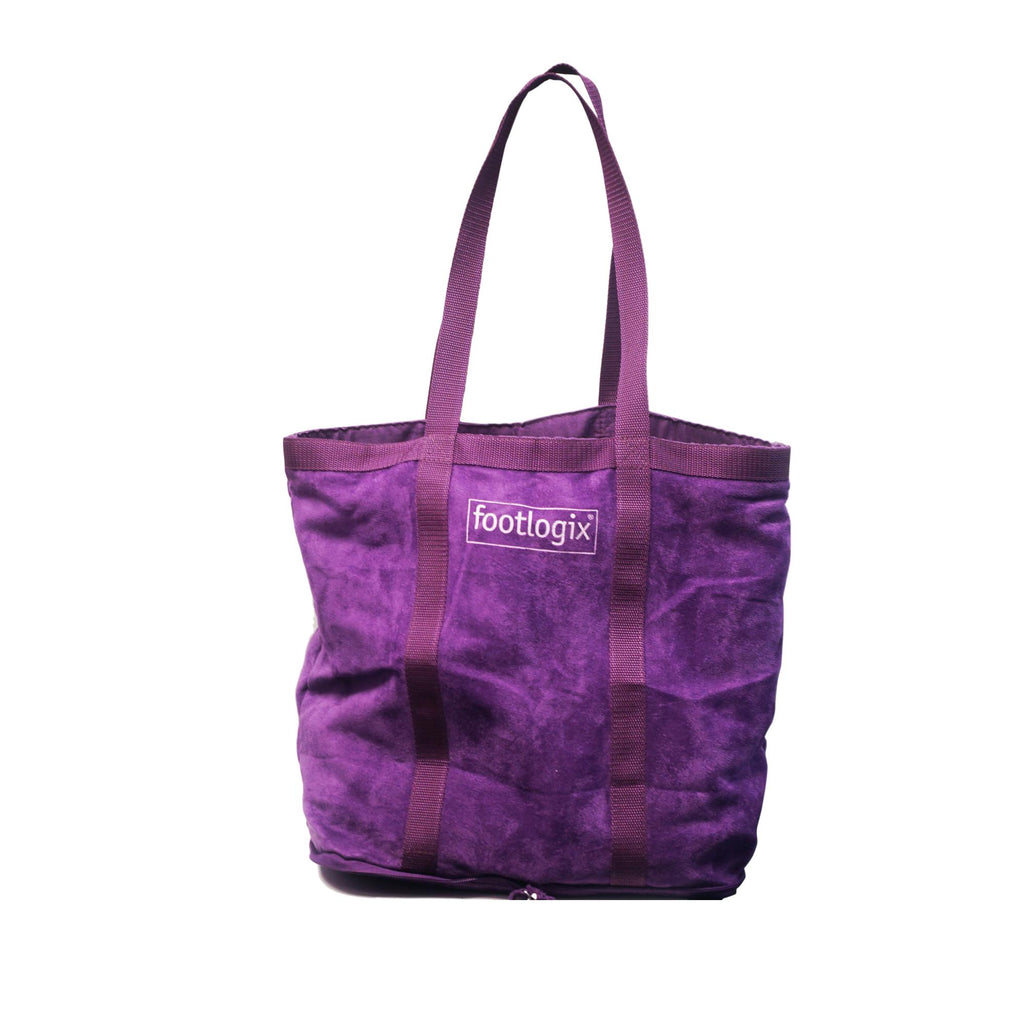 Purple suede handbag online