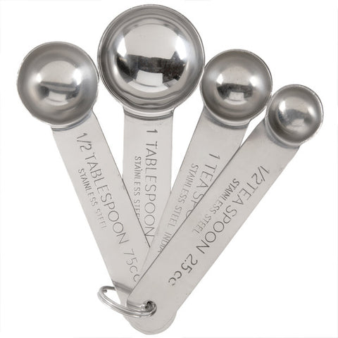 Image of Measuring Spoon Set, Stainless Steel, 4 pc
