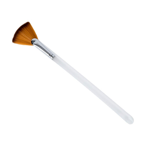 Image of Fan Mask Brush with Synthetic Bristles & Acrylic Handle, 8.5"L
