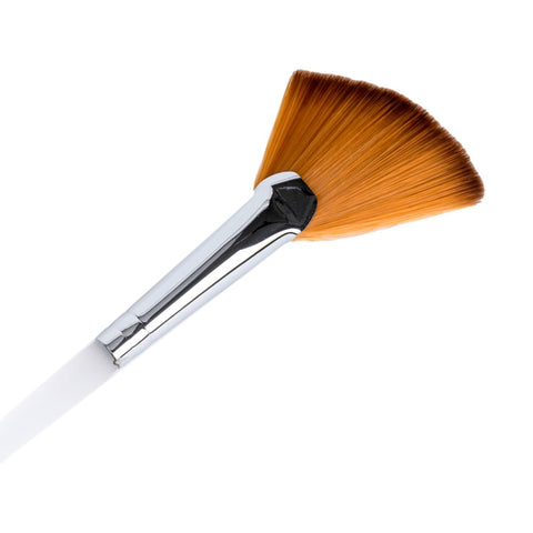 Image of Angled Fan Mask Brush with Synthetic Bristles & Acrylic Handle, 7.75"