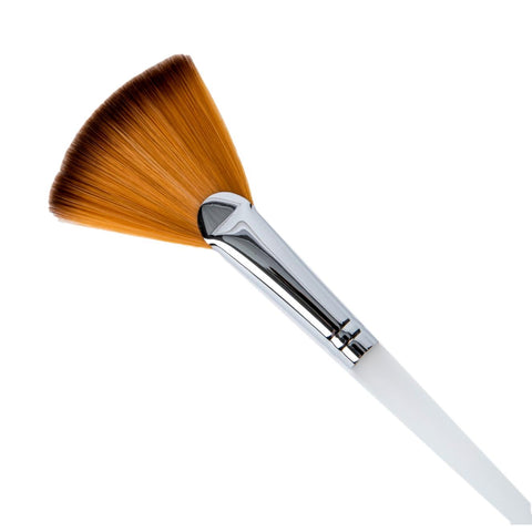Image of Fan Mask Brush with Synthetic Bristles & Acrylic Handle, 8.5"L