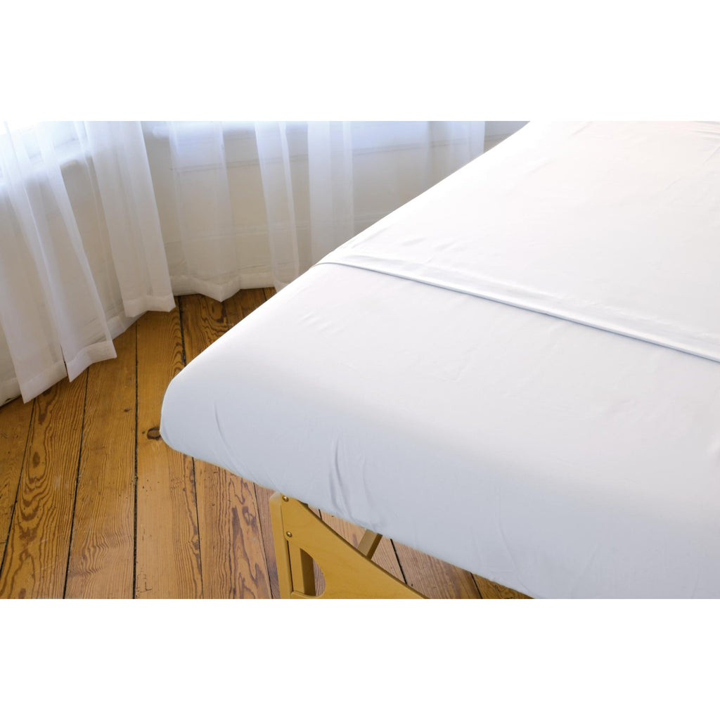 Sun Sposh Premium Waterproof Fitted Sheet for Massage Tables, White