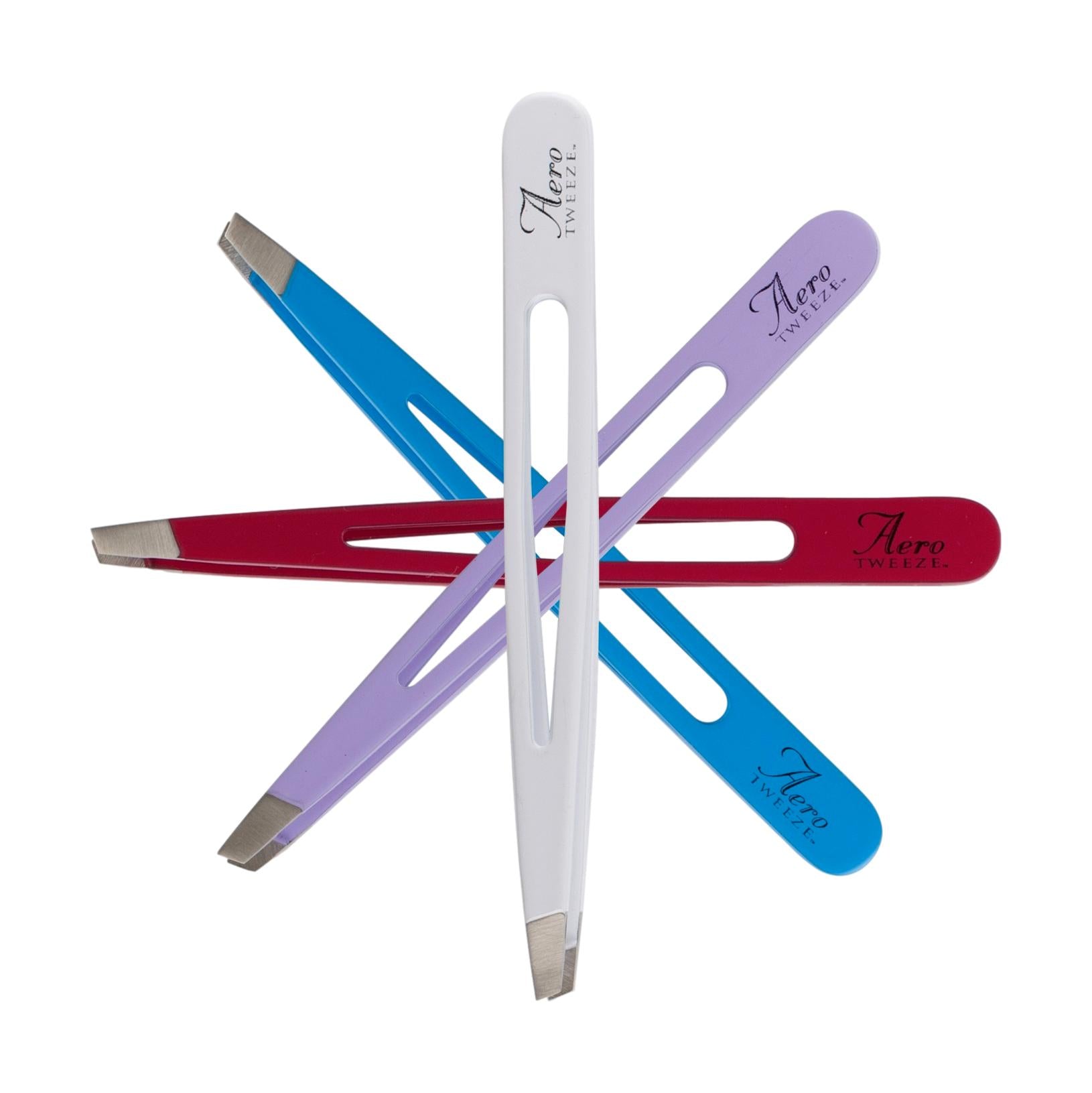 Mr Tweeze Stainless Steel Slant Tweezer, Blue (3 Pack Mr Tweeze Stainless Steel Slant Tweezer, Blue (3 Pack