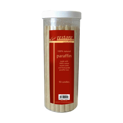 Restore Paraffin Candle Cylinders, 50 ct