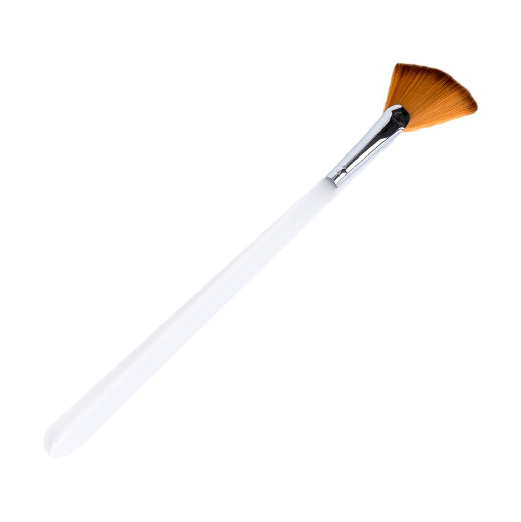 Angled Fan Mask Brush with Synthetic Bristles & Acrylic Handle, 7.75