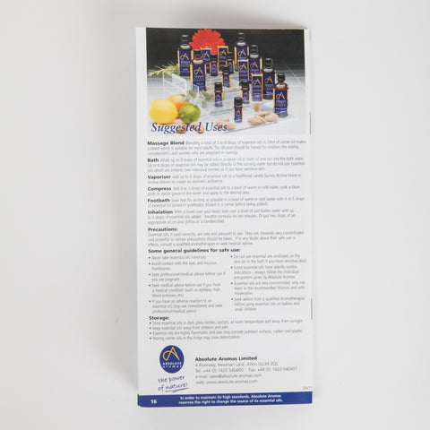 Image of Absolute Aromas Booklet - Quality in Aromatherapy