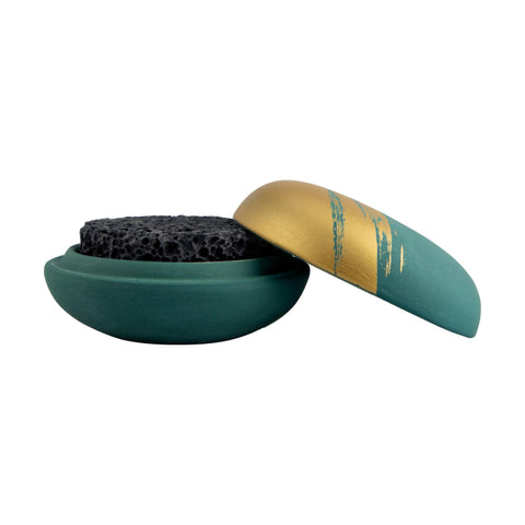 Image of Bloomy Lotus Portable Diffuser, The Lava Rock, Green
