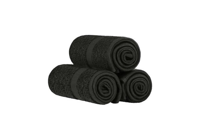 Towels by Doctor Joe 16 x 27 in. Spectrum Black Onyx Hand Towel - 12 Pack