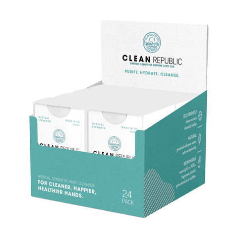 Image of Clean Republic Hand Cleanser, 0.6 oz, 24 pack