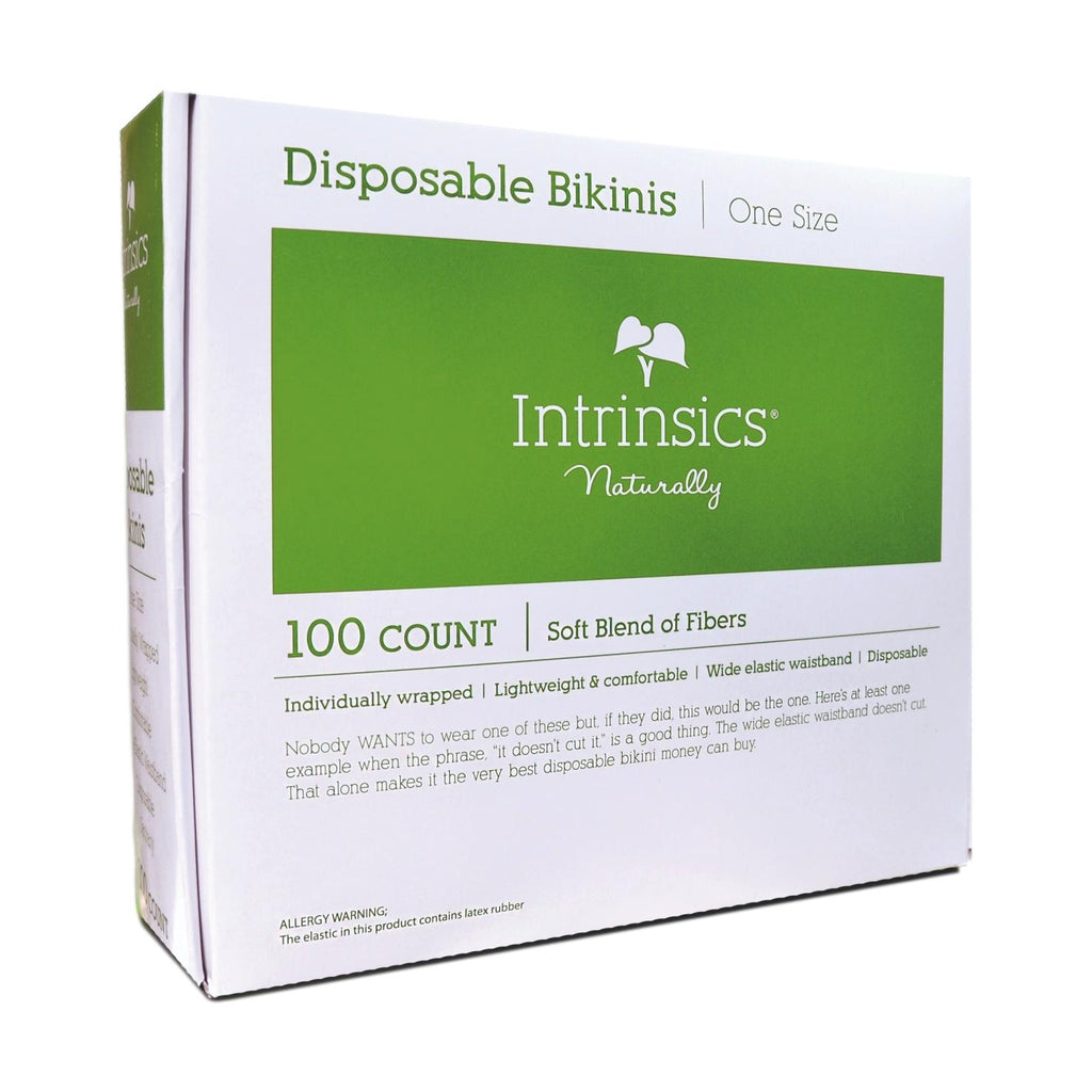Intrinsics Disposable Bikinis, White, 100 ct
